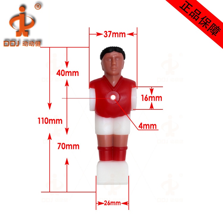 5529人形公仔包胶 红色0