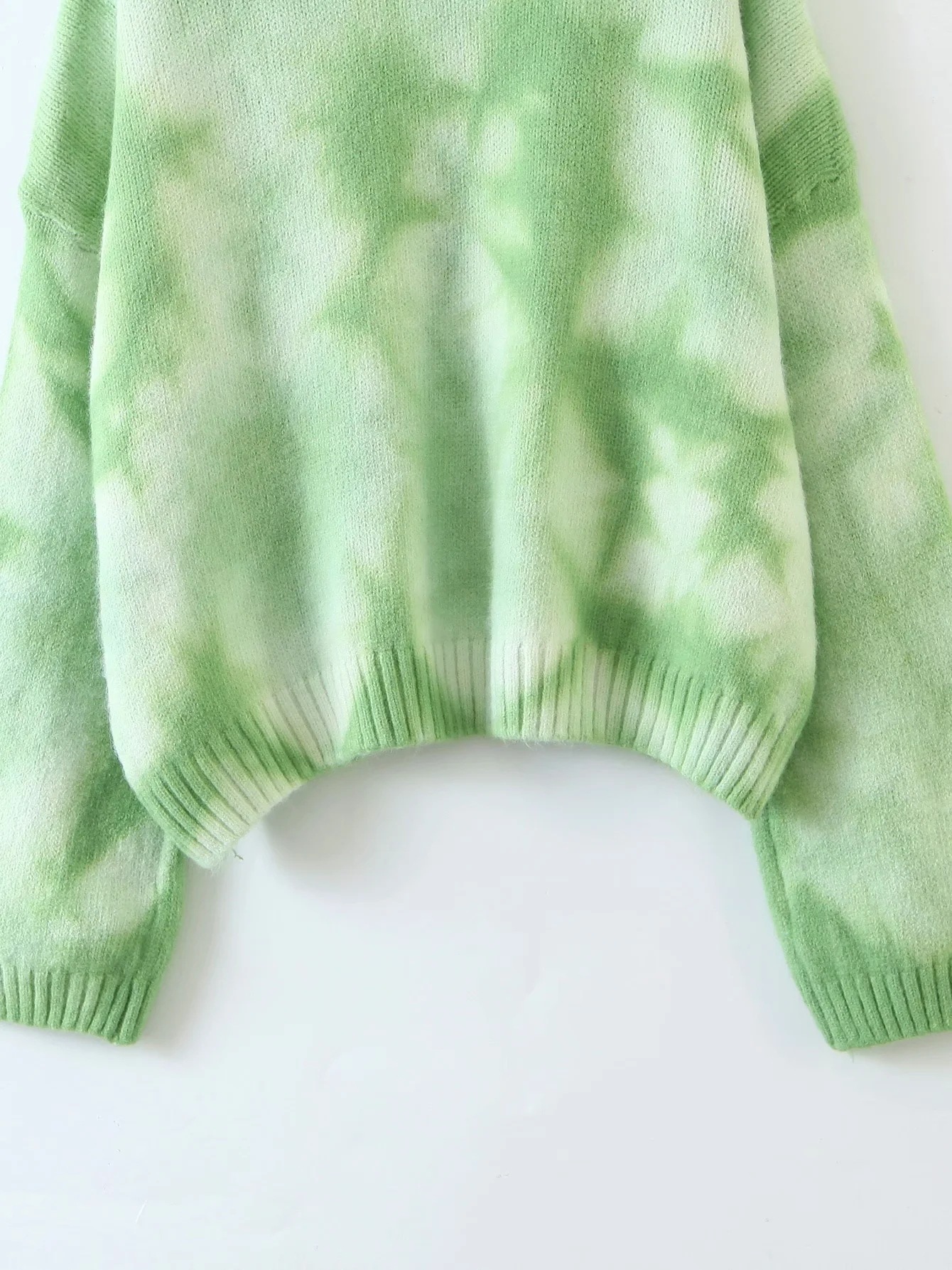 autumn and winter tie-dye gradient color sweater NSAC14354