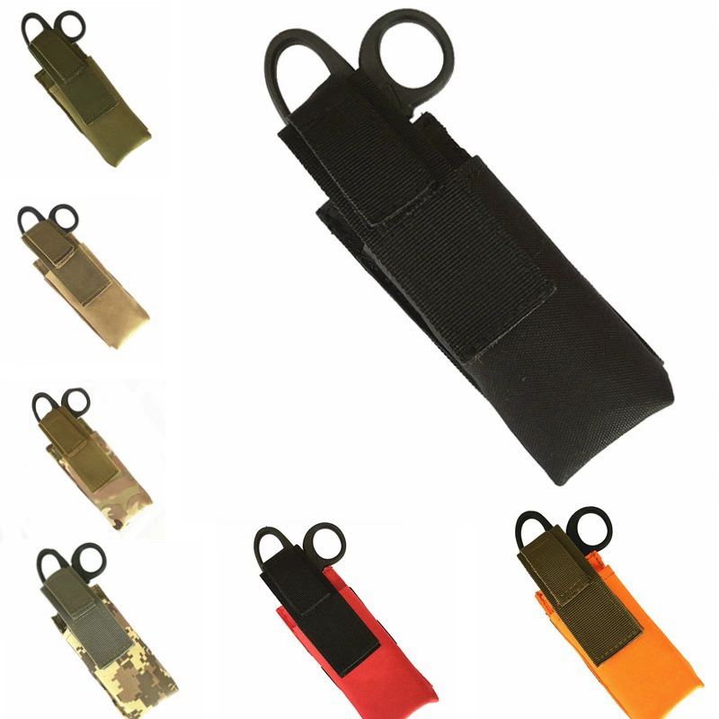 Спорт на открытом воздухе Многофункциональный фонарик EDC рукав медицинские ножницы сумка Жгут сумка Molle аксессуар маленькая подвесная сумка