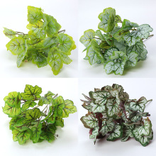 室内外墙面绿化装饰叶子植物墙绿植墙盆栽插花配材5叉矾根海棠叶