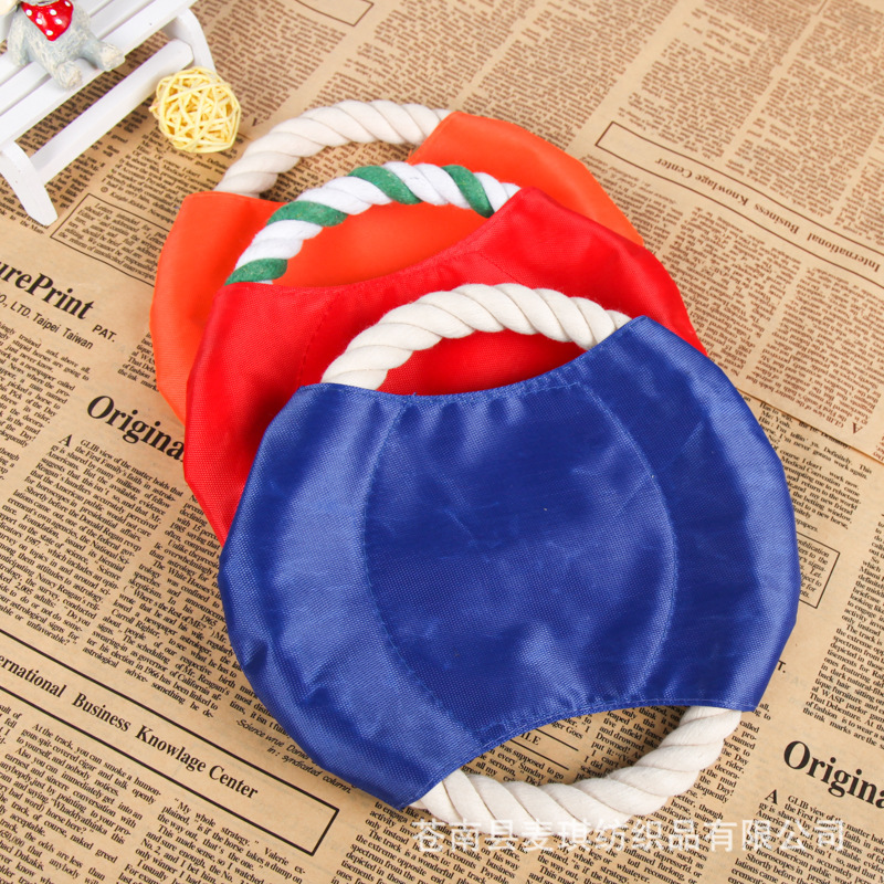 Korean Cotton Rope Frisbee Dog Toys display picture 3