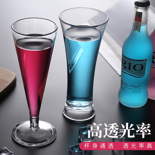 Acrylic cocktail cup, juice cup, red wine cup, foreign wine cup, goblet, bubble cup, champagne cup, manufacturer wholesale