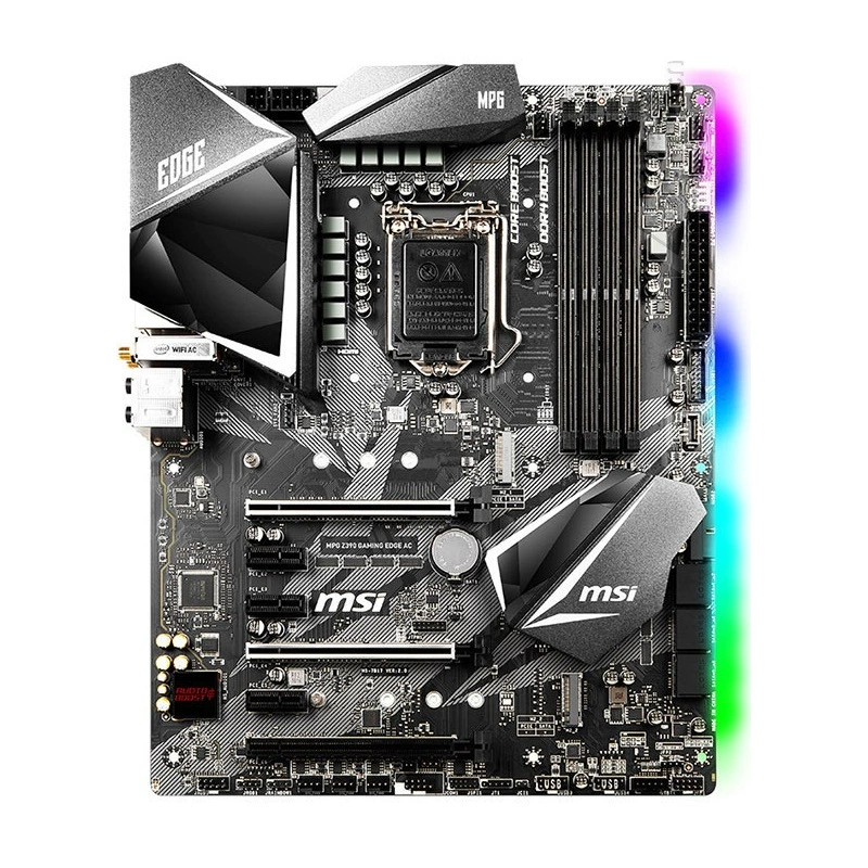 Материнская плата MSI Z390 GAMING EDGE AC для игр, поддерживает процессоры для сокета 1151 (8–9-е поколения)