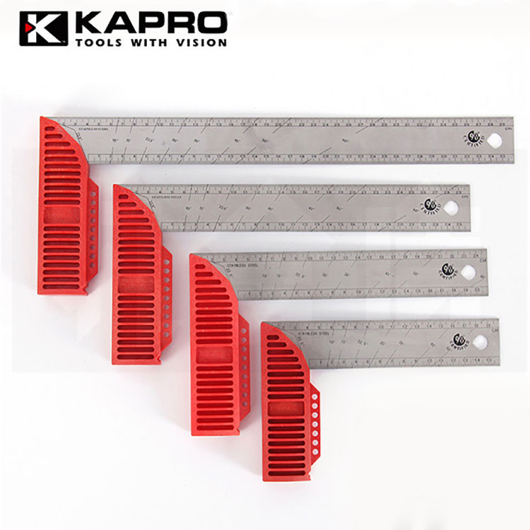 以色列KAPRO開普路寬座角尺不鏽鋼90度直角L型木工家用diy 劃線