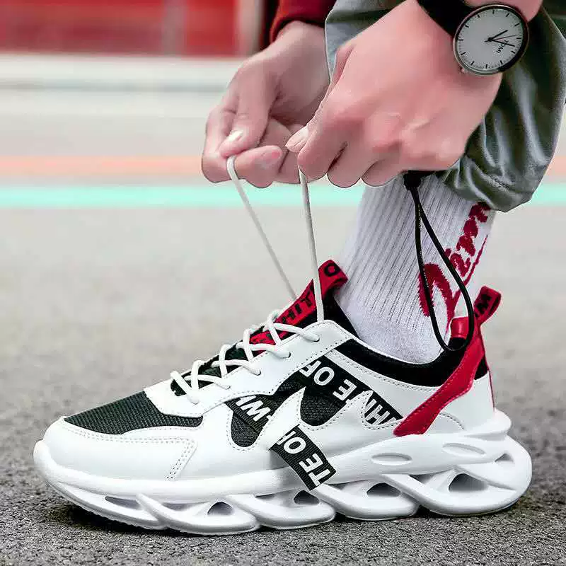 Men's demi-season footwear, breathable sports shoes for leisure, 2020, Korean style, for running
