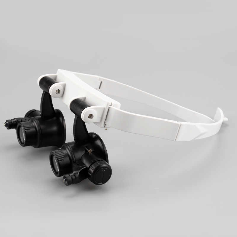 厂家直销 新款头戴眼镜式led带灯阅读维修鉴赏高清放大镜TH-9202