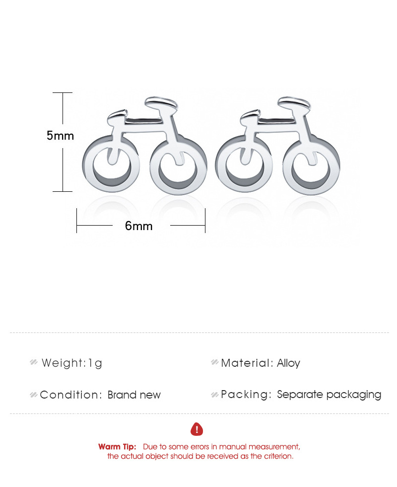Nouvelles Mini Boucles D&#39;oreilles De Vélo Créatives display picture 1