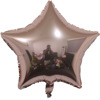 18 -inch pentagram monochrome aluminum film balloon birthday wedding festival party activity decorative supplies optical balloon