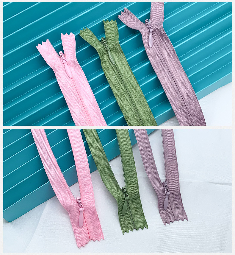 抱枕拉链，连衣裙拉链，3#尼龙隐形闭尾拉链