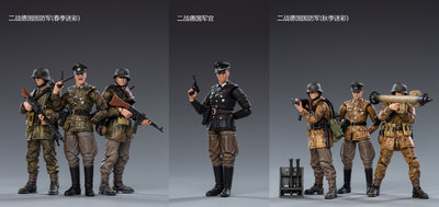 Dark source 3.75 inch 1/18 WWII Germany IDF Spring and autumn season Camouflage Edition Military Model Start