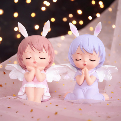 originality Annie baby Angel girl girl decorate Decoration Source of goods Nightlight Cake Decoration Car Accessories