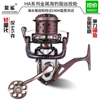 猎渔王鳌鲨渔具海钓轮HA全金属渔轮纺车轮渔线轮锚鱼轮远投轮