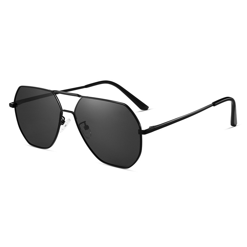 New Polarized Men's Retro Double Beam Metal Sunglasses Men's Cycling Glasses Trendy Sunglasses 8692