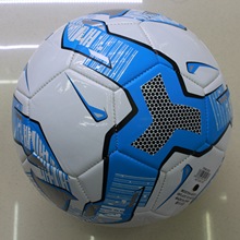 正品5号足球烽火系列5号蓝色PU机缝足球专业比赛足球 可来样定做