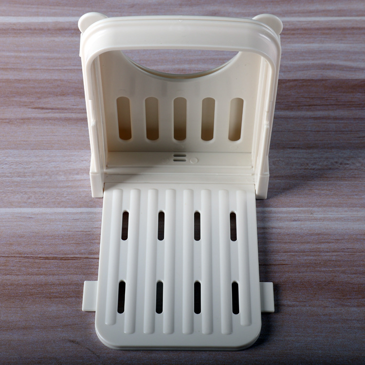 Cortador de pan ajustable, rebanadora portátil de cocina para pan casero