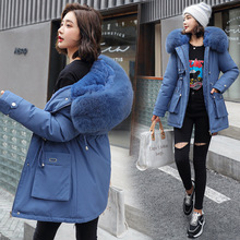 2020冬季新款棉服短款加厚大毛领韩版女式棉衣学生棉袄派克服潮