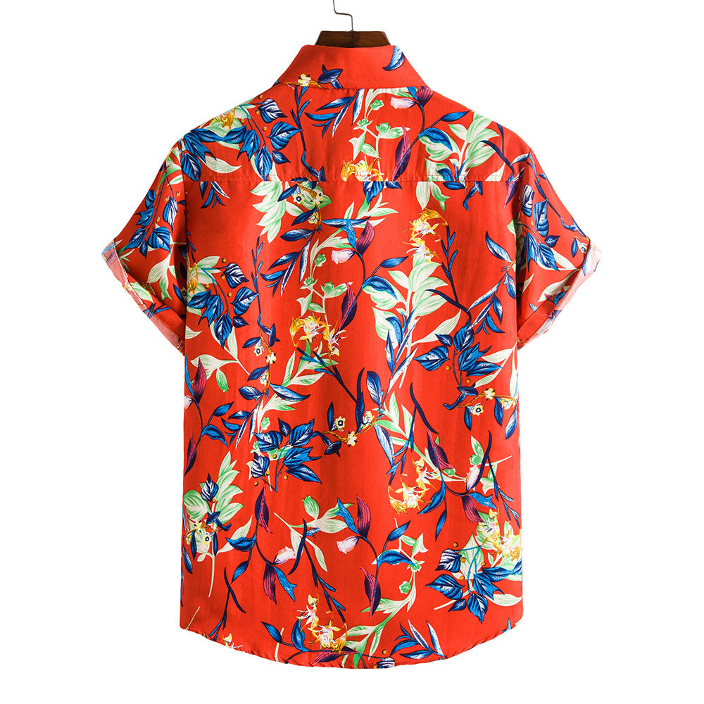 Men's Ditsy Floral Blouse Men's Clothing display picture 194