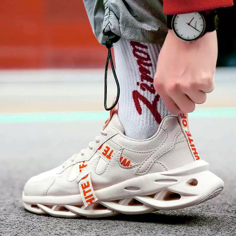 Men's demi-season footwear, breathable sports shoes for leisure, 2020, Korean style, for running