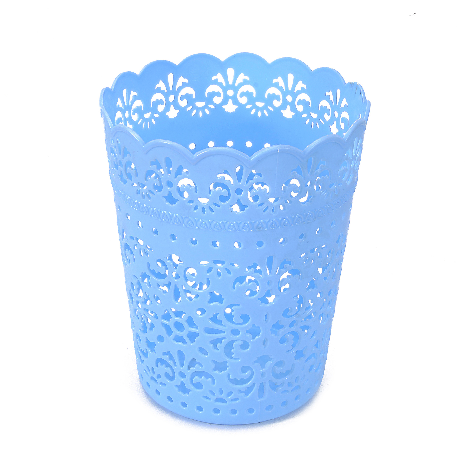 清仓大甩卖爆款2511系列花孔镂空纸篓 蕾丝皇冠花盆 塑料花盆详情图3