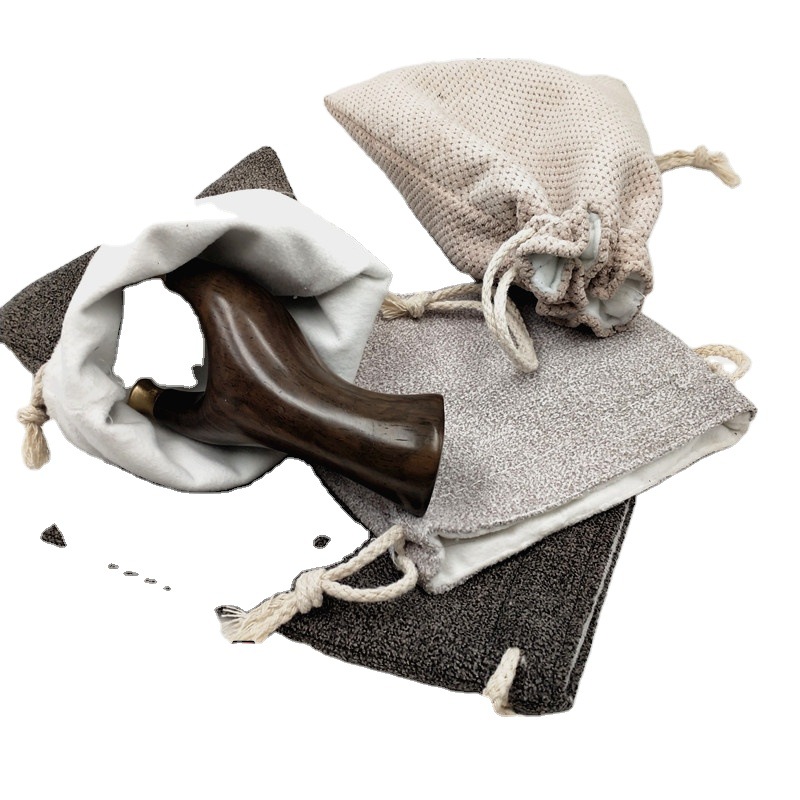 加绒14x17cm加厚弹弓文玩手串收纳布袋  不锈钢98K弹弓扁皮筋