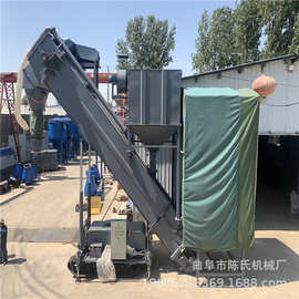 大型卸集装箱粉煤灰输送机设备厂家 时速150吨产量大型卸灰机图片