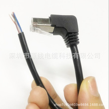 RJ45���^����90�� �������W�� ���^�W��RJ45ˮ���^��Ƥо��