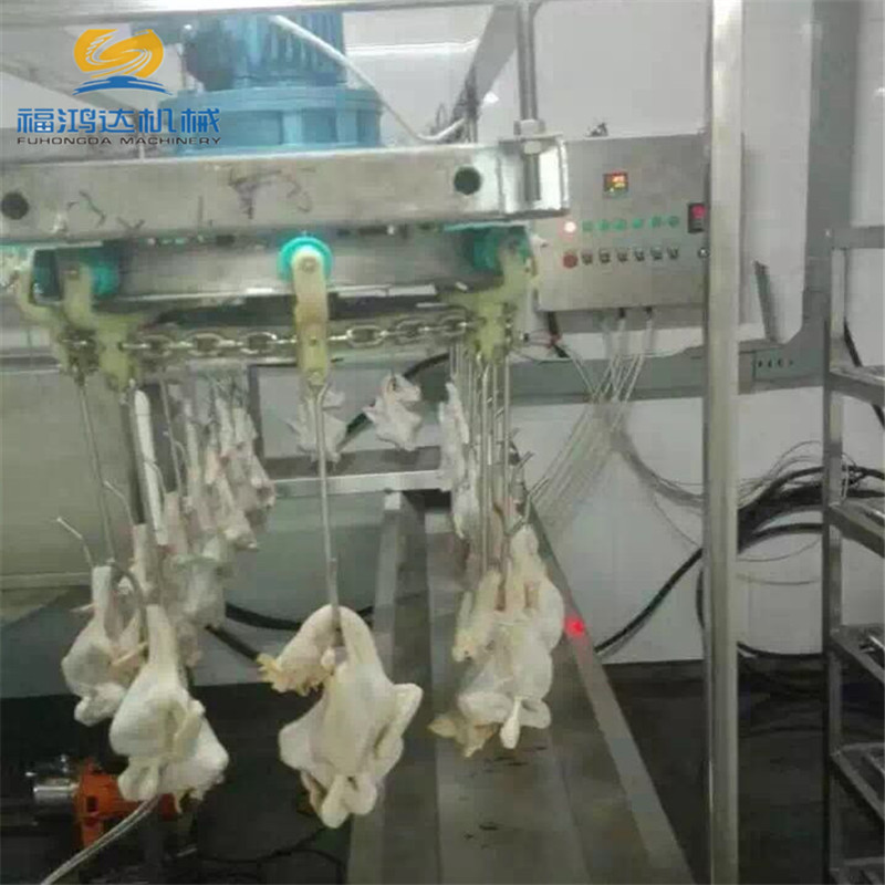 炸鸡扒鸡油炸流水线 老齐扒鸡加工设备 整鸡卤煮预煮油炸生产线