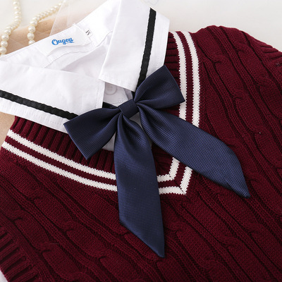 Good tyres jk Bowtie Long handle Check lattice Solid Collar isignina Ribbon decorate necktie temperament solar system graduation 124