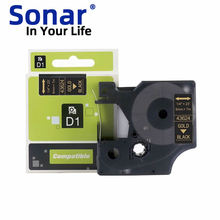 ����DYMO������ǩ��ɫ��6mm�ڵ׽���43624���ɽ���ǩD1ɫ����ӡֽ