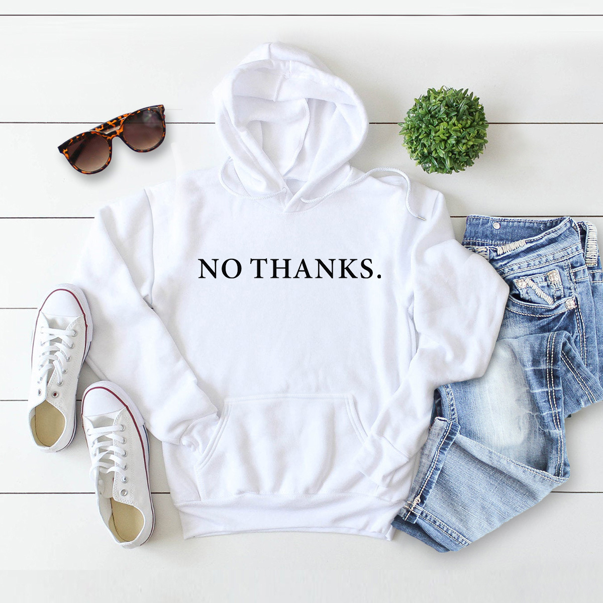 autumn and winter letter printed hoodie NSSN18985