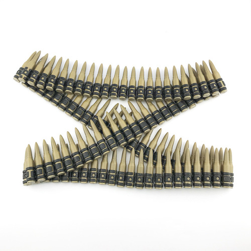 Pirate props plastic bullets simulation military bullet platoon vs. army police machine gun bullet chain clothing accessories
