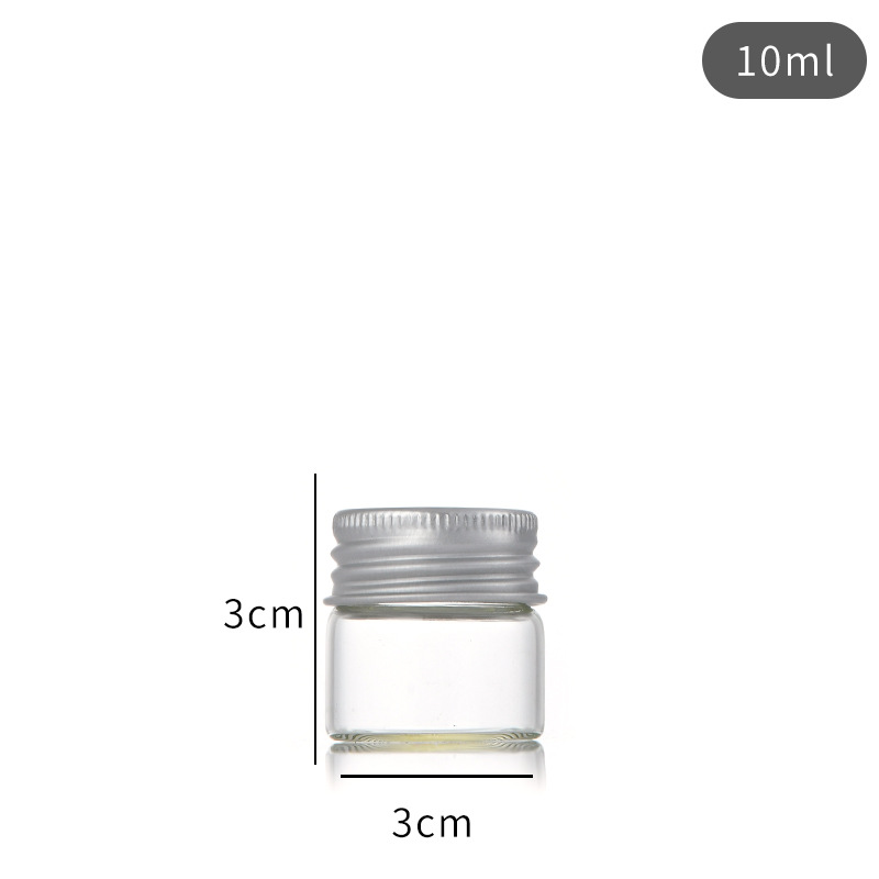 Tubo recto de tracción engrosada botella de vidrio transparente logotipo imprimible 10ml 50ml subbotella 110ml de reactivo