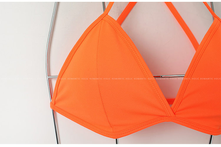 Korean split three-point sexy swimsuit triangle bikini high waist bikini NSHL4461