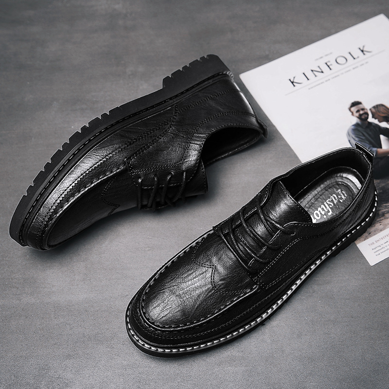 Herren Lederschuhe Sportschuhe Sneakers Synthetikgewebe Stoßdämpfung Fußgewölbeunterstützung Atmungsaktives Schuhwerk_voghion.com