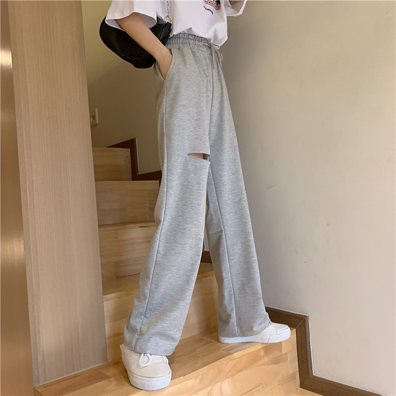 Damen Freizeithose Aus Baumwolle Mit Gummizug Für Den Sommer_voghion.com
