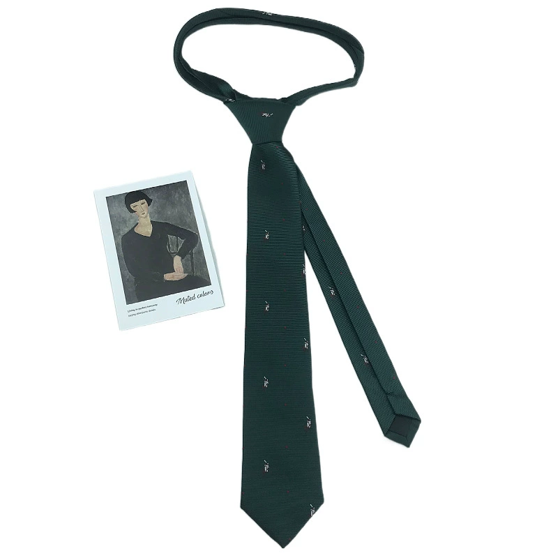 Retro tie, universal shirt, flowered, custom-made