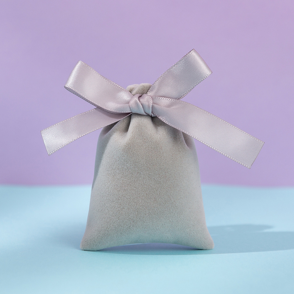 Bolsitas de terciopelo con cordón para joyas o regalos, personalizables con LOGO, ideales para empaques y obsequios
