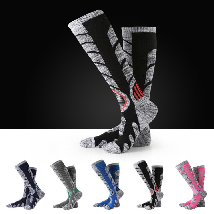 winter thickening Ski socks adult outdoors Mountaineering motion long and tube-shaped High Socks men and women Cold proof Warm socks