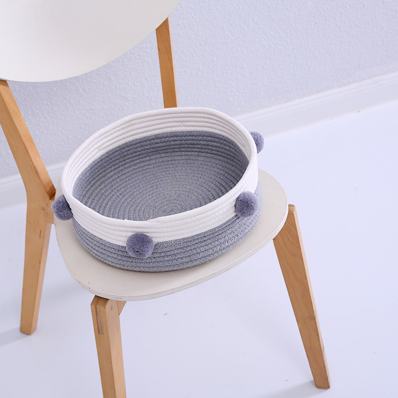 Fábrica al por mayor popular en línea Celebrity Four Seasons nido de gato universal resistente a los arañazos cuerda de algodón resistente a los mordiscos tejida nido de gato Cama de Gato