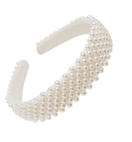 Temperament  pearl hair hoop sweet French handmade beaded hair hoop pearl hairpin hair accessories