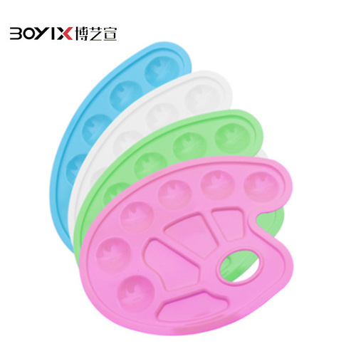 Direct Supply Finger Painting Plastic Palette Children's Creative Drawing and Painting Palette DIY Children's Art Supplies