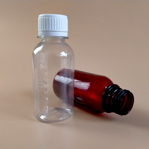Manufacturer wholesale 100ml plastic bottle small mouth liquid bottle anti-theft cap transparent bottle PET bottle polyester bottle with scale