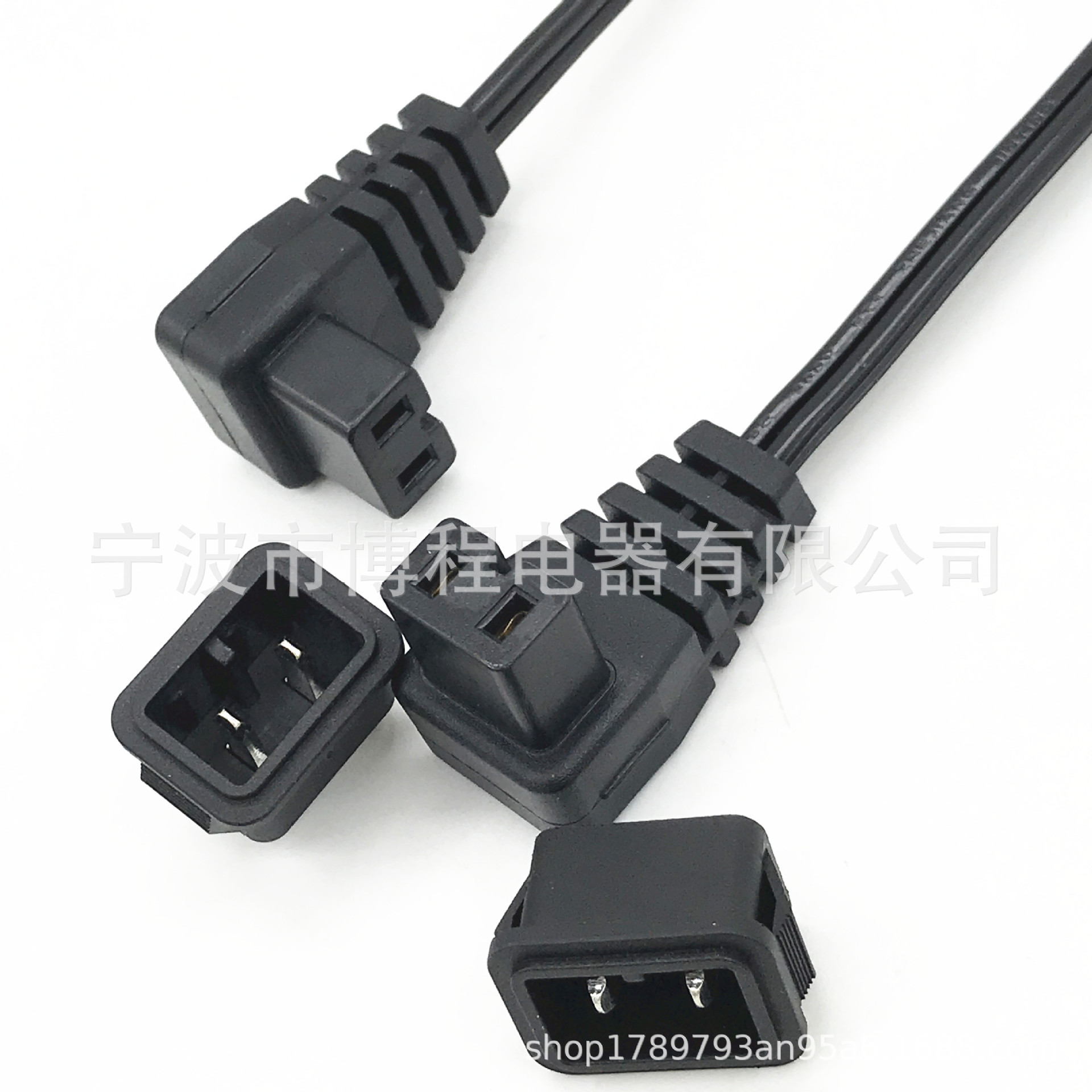 德式车载点烟器红黑车载冰箱线带90度弯头B字冰箱插头冰箱插座