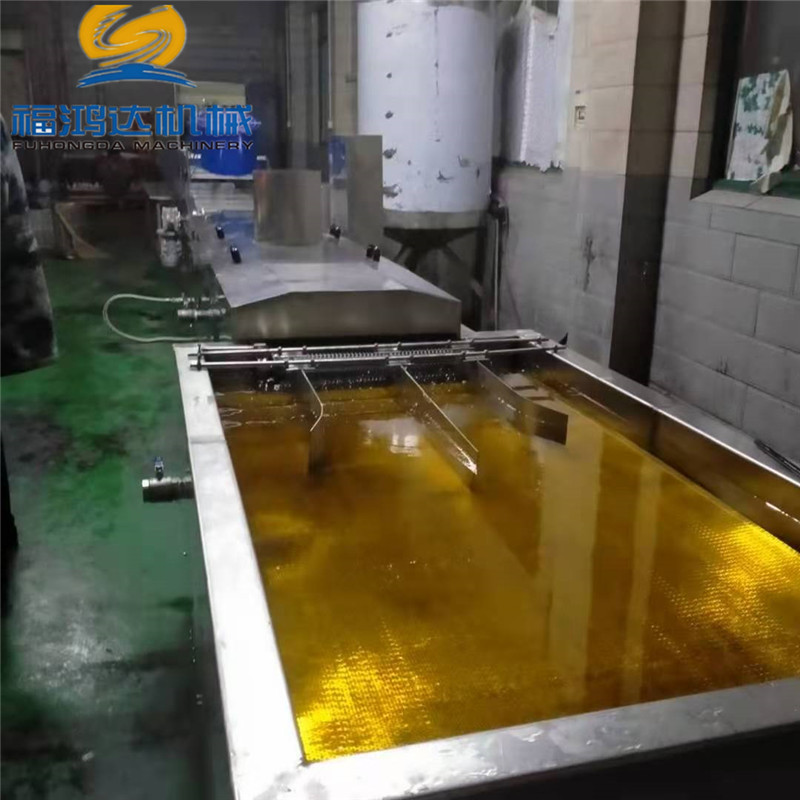 龙井油馓子油炸生产线 不锈钢馓子油炸机 双层网带馓子油炸设备