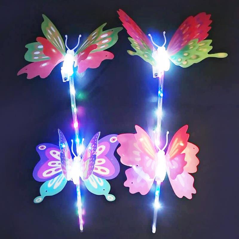 Handheld Schmetterling Luminous Glow Stick Spielzeug Licht-emittierende Schwert Spielzeug display picture 2