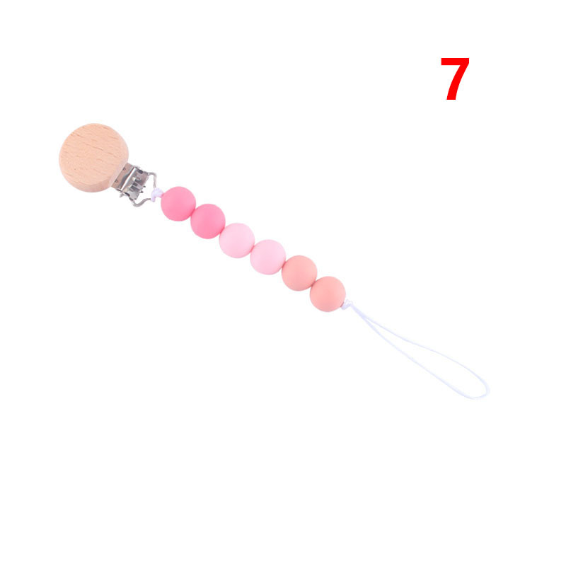 Bebé suministros de haya juguete mordedor bebé chupete de silicona pezón anti-gota cadena Amazon AliExpress Venta caliente