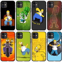 辛普森手机壳适用iPhone16跨境卡通恶搞手机壳苹果X Simpson case