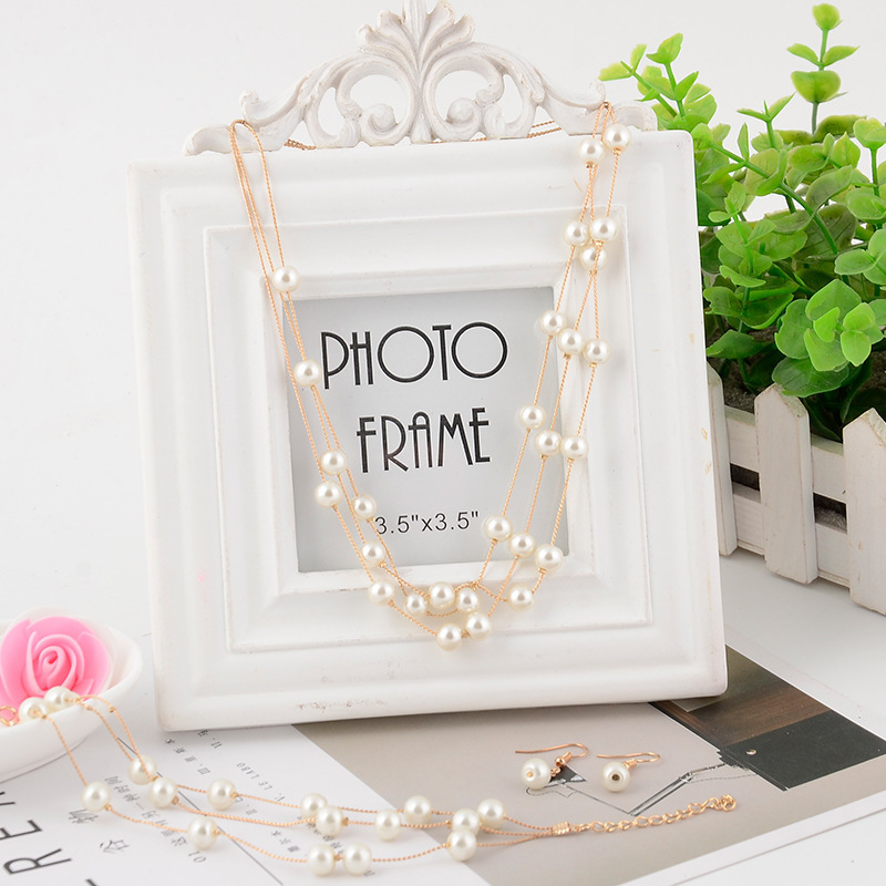 Fashionable cute elegant necklace pearl