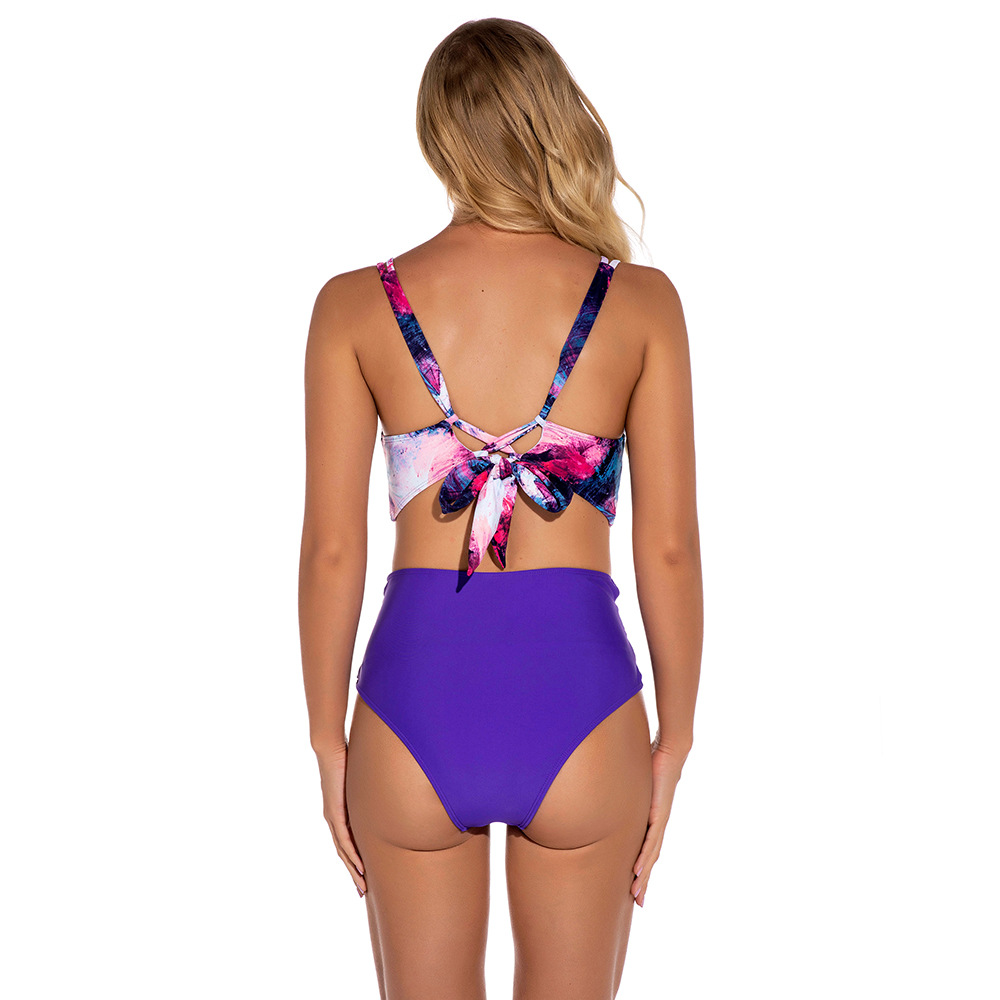 Women Swimsuit Sexy Cross Bandage Triangle Bikini