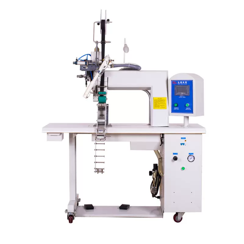 防护服贴条机 高档服装热风缝口密封机 全自动贴条机 压胶机